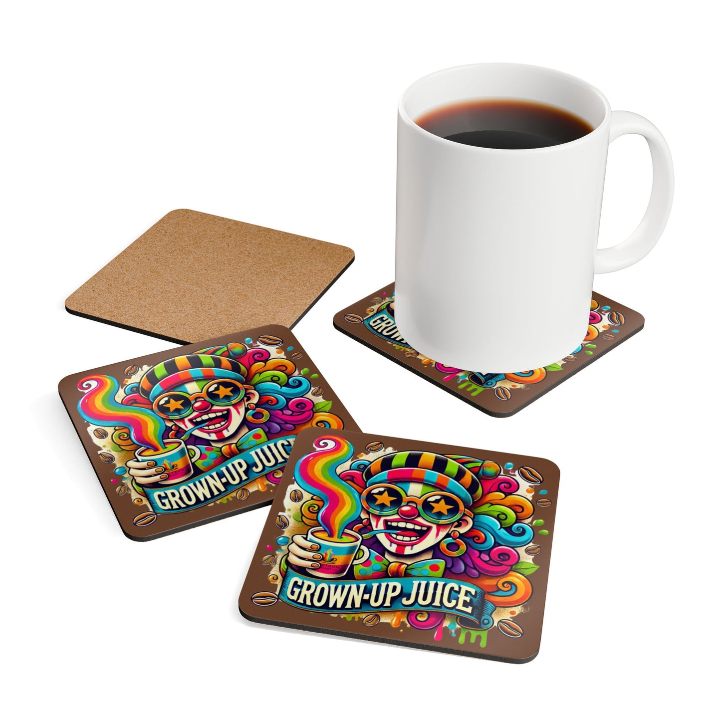 Tina's Grown Up Juice Series Coaster Set