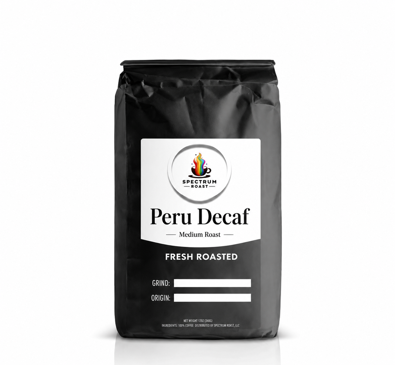 Peru Decaf Medium Roast Coffee | Swiss Water Process Caramel Citrus Roast
