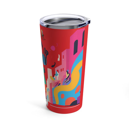 Red City Groove Tumbler