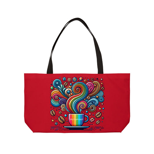 Rainbow Roast Weekender Tote