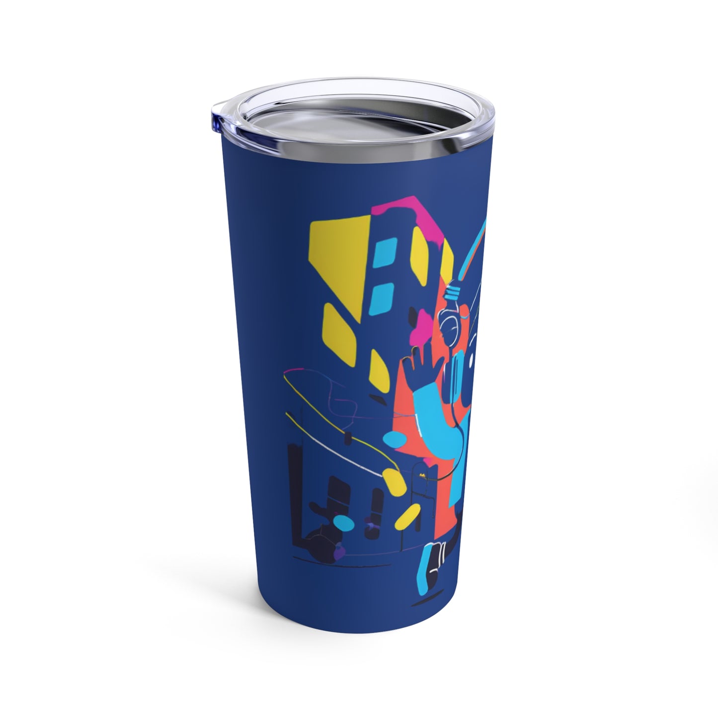 City Blues Groove Tumbler: Sip, Stroll, Repeat