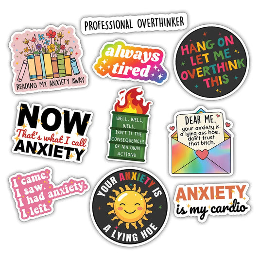 (10pcs) Anxiety Stickers Bundle