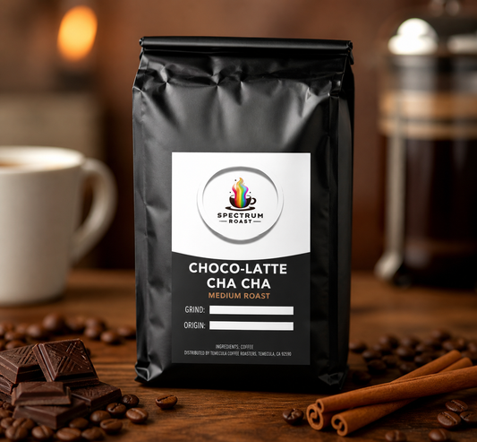 Choco-Latte Cha Cha Medium Roast Coffee | Chocolate, Cinnamon & Vanilla Flavored Coffee