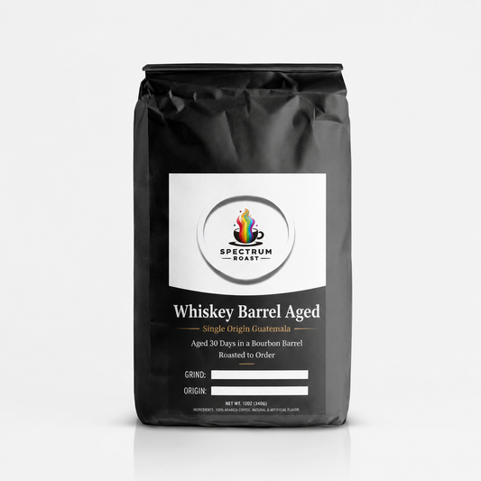 Whiskey Barrel Aged Guatemala Coffee | Bourbon Barrel Single-Origin Roast