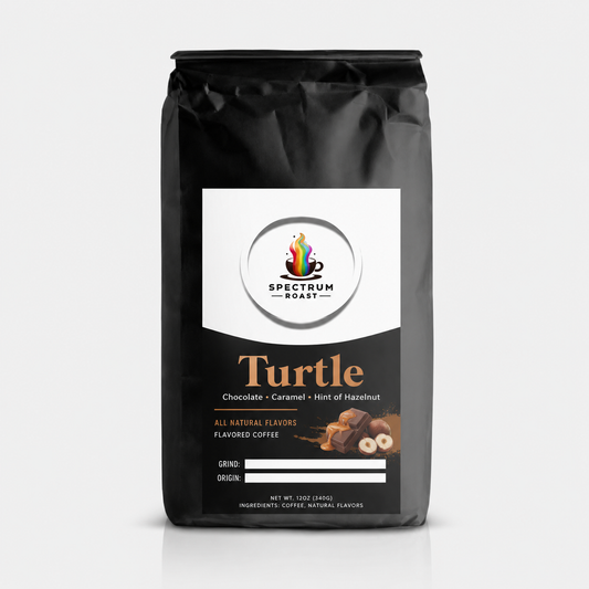 Turtle Flavored Coffee | Chocolate Caramel Hazelnut Specialty Roast