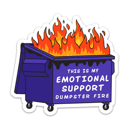 Emotional Support Dumpster™ Sticker Pack (3-Piece Set)